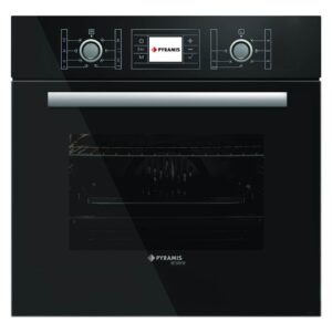 Cuptor electric incorporabil Pyramis 60IN 1012, Grill, Touch, LCD, Clasa A, Sticla neagra